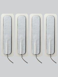 ElectraStim Uni-Polar Long ElectraPads (4 pack) — Sex Toys • White