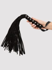 Bondage Boutique Advanced Extra Long Suede Flogger - Black Bondage Boutique Advanced Extra Long Suede Flogger — Erotic • Black