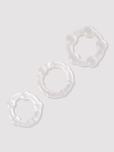 BASICS Triple Cock Ring Set (3 Pack) - Clear Lovehoney BASICS BASICS Triple Cock Ring Set (3 Pack) — Sex Toys • Clear