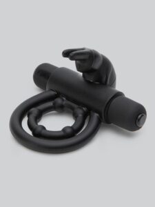 Lovehoney Bionic Bullet 5 Function Vibrating Rabbit Cock Ring — Sex Toys • Black