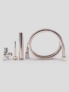 Clean Stream Deluxe Shower Enema Set — Erotic • Silver Australia Clean Stream Deluxe Shower Enema Set — Erotic • Silver