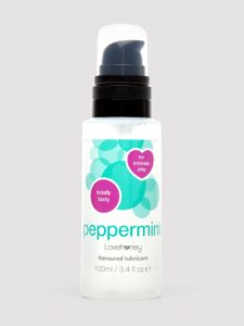 Lovehoney Peppermint Flavoured Lubricant 100ml — Erotic • Clear