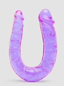 Lovehoney BASICS BASICS Mini Double Penetration Dildo — Sex Toys • Purple