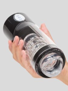 Seven Creations Blow Job Master Thrusting Male Masturbator (Clear): Oral-Style Texture with 6 Thrust Motions Seven Creations Blow Job Master Thrusting Male Masturbator — Sex Toys • Clear