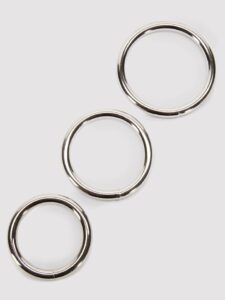 Sportsheets Metal O-Ring Set (3 Pack) — Erotic • Silver