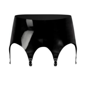 Rubber Girl Latex Retro High Waisted Suspender Belt - Small — Lingerie • Black Australia Rubber Girl Latex Retro High Waisted Suspender Belt - Small — Lingerie • Black