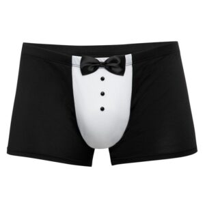 LHM Tuxedo Boxer Shorts - S / M — Lingerie • Black Australia LHM Tuxedo Boxer Shorts - S / M — Lingerie • Black