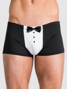 LHM Tuxedo Boxer Shorts - L / XL — Lingerie • Black Australia LHM Tuxedo Boxer Shorts - L / XL — Lingerie • Black
