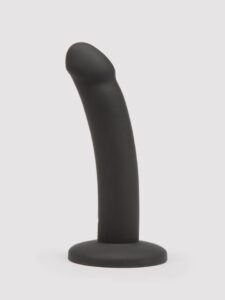 Lovehoney Curved Silicone Suction Cup Dildo 5.5 Inch — Sex Toys • Black