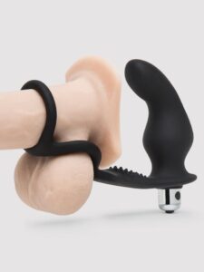 Rocks Off Ro-Zen Pro Twin Cock Ring with 10 Function Rechargeable Butt Plug — Sex Toys • Black
