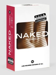 Four Seasons Condoms Four Seasons Naked Ribbed Latex Condoms (12 Pack) — Erotic