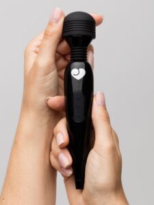Lovehoney Deluxe Rechargeable Mini Massage Wand Vibrator — Erotic • Black
