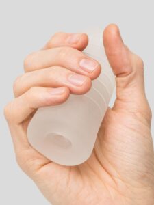 Lovehoney BASICS BASICS Neutral Beaded Male Stroker — Sex Toys • Clear