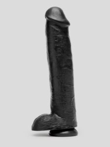 King Cock Mega Girthy Realistic Black Suction Cup Dildo 14 Inch — Sex Toys • Black