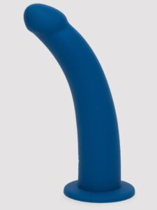 Lovehoney Curved Silicone Suction Cup Dildo 9 Inch — Sex Toys • Blue