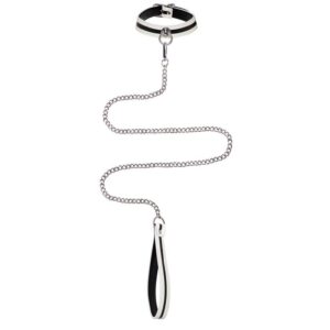 Bondage Boutique Glow-in-the-Dark Collar and Lead — Erotic • Black Australia Bondage Boutique Glow-in-the-Dark Collar and Lead — Erotic • Black