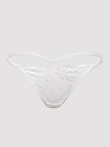 Lovehoney Lingerie Lovehoney Flirty White Lace G-String - L / XL — Erotic • White Australia Lovehoney Lingerie Lovehoney Flirty White Lace G-String - L / XL — Erotic • White