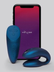 We-Vibe Chorus Galaxy App and Remote Controlled Rechargeable Couple's Vibrator — Sex Toys • Blue