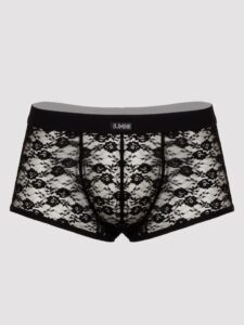 LHM Black Lace Boxer Shorts - XXL — Lingerie • Black