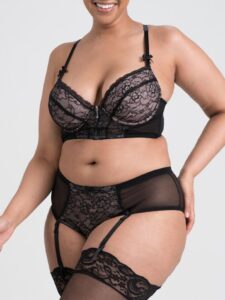Lovehoney Lingerie Lovehoney Plus Size Entice Me Black Lace Crotchless Bra Set - 1X / 2X — Lingerie • Black Australia Lovehoney Lingerie Lovehoney Plus Size Entice Me Black Lace Crotchless Bra Set - 1X / 2X — Lingerie • Black