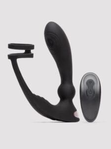Lovehoney Remote-Control Pleasure Pulse Pulsing Prostate Massager with Double Cock Ring — Sex Toys • Black Australia Lovehoney Remote-Control Pleasure Pulse Pulsing Prostate Massager with Double Cock Ring — Sex Toys • Black