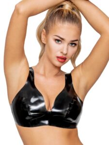 LATE X Latex Bustier - XL — Lingerie • Black Australia LATE X Latex Bustier - XL — Lingerie • Black