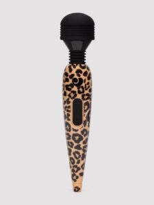 Lovehoney Deluxe Rechargeable Mini Leopard Massage Wand Vibrator — Erotic • Brown
