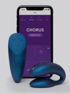 We-Vibe Chorus Cosmic Blue App and Remote Controlled Rechargeable Couple's Vibrator — Sex Toys • Blue