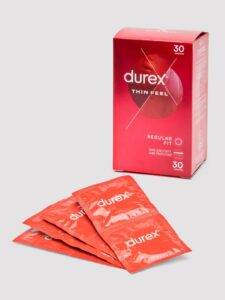 Durex Thin Feel Latex Condoms Regular Fit (30 Pack) — Erotic