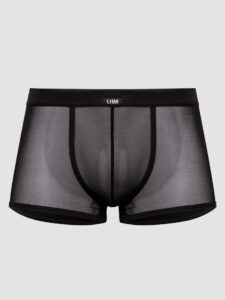 LHM Microfibre & Mesh Boxer Shorts - L / XL — Lingerie • Black