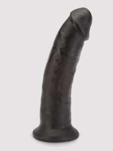 King Cock Girthy Ultra Realistic Suction Cup Dildo 8.5 Inch — Sex Toys • Black