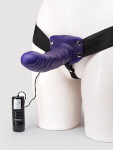 Lovehoney Perfect Partner Unisex Hollow 10 Function Vibrating Strap-On 8 Inch — Sex Toys • Purple Australia Lovehoney Perfect Partner Unisex Hollow 10 Function Vibrating Strap-On 8 Inch — Sex Toys • Purple