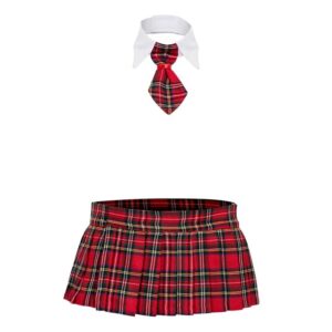 Lovehoney Fantasy Tartan Skirt and Tie Set - One size — Lingerie • Red Australia Lovehoney Fantasy Tartan Skirt and Tie Set - One size — Lingerie • Red