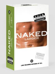 Four Seasons Condoms Four Seasons Naked Larger Latex Condoms 60mm (12 Pack) — Erotic