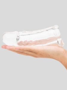 Lovehoney Mega Mighty 2 Extra Inches Girthy Penis Extender with Ball Loop — Sex Toys • Clear