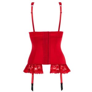 Lovehoney Lingerie Lovehoney Plus Size Seduce Me Red Push-Up Basque Set - 3X / 4X — Lingerie • Red