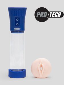 Thrust Pro Tech Realistic Vagina Automatic Pump — Sex Toys • Blue Australia Thrust Pro Tech Realistic Vagina Automatic Pump — Sex Toys • Blue