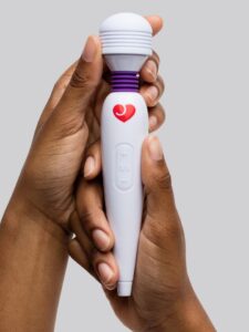 Lovehoney Deluxe Rechargeable Mini Massage Wand Vibrator — Erotic • White