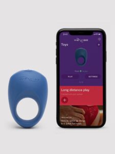 We-Vibe Pivot App Controlled Rechargeable Vibrating Cock Ring — Sex Toys • Blue