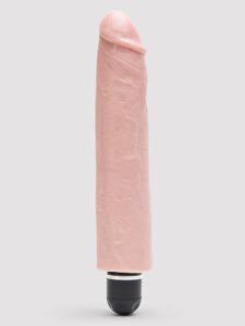 King Cock Extra Quiet Realistic Dildo Vibrator 10 Inch — Sex Toys • Flesh Pink