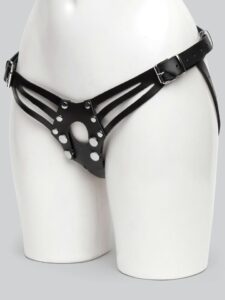 DOMINIX Deluxe Leather Strap-On Harness — Sex Toys • Black