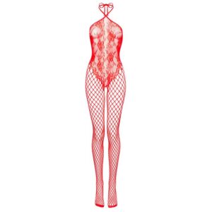 Lovehoney Lingerie Lovehoney Treasure Chest Fishnet Crotchless Bodystocking - One size — Lingerie • Red Australia Lovehoney Lingerie Lovehoney Treasure Chest Fishnet Crotchless Bodystocking - One size — Lingerie • Red