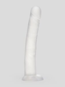 Lovehoney BASICS Clear Suction Cup Dildo 10 Inch (Clear): Long Length, Strong Suction & Harness-Friendly Lovehoney BASICS BASICS Clear Suction Cup Dildo 10 Inch — Sex Toys • Clear