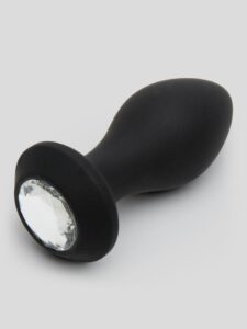 Cal Exotics Power Gem Rechargeable Vibrating Silicone Butt Plug 3 Inch — Sex Toys • Black