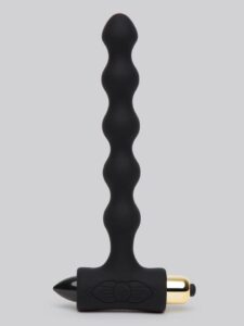 Rocks Off Petite Sensations Pearls 7 Function Vibrating Anal Beads — Sex Toys • Black