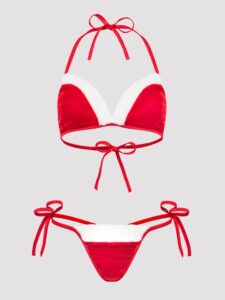 Lovehoney Fantasy Santa Red Bikini Set - One size — Lingerie • Red Australia Lovehoney Fantasy Santa Red Bikini Set - One size — Lingerie • Red