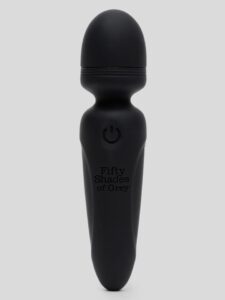Fifty Shades of Grey Sensation Rechargeable Mini Wand Vibrator — Erotic • Black