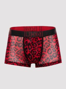 LHM Red Leopard Print Mesh Boxers - XXL — Lingerie • Red
