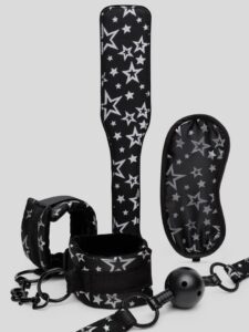 Bondage Boutique Stars Bedroom Bondage Kit (4 Piece) — Erotic • Black