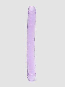 Lovehoney BASICS BASICS Realistic Double-Ended Dildo 15 Inch — Sex Toys • Purple